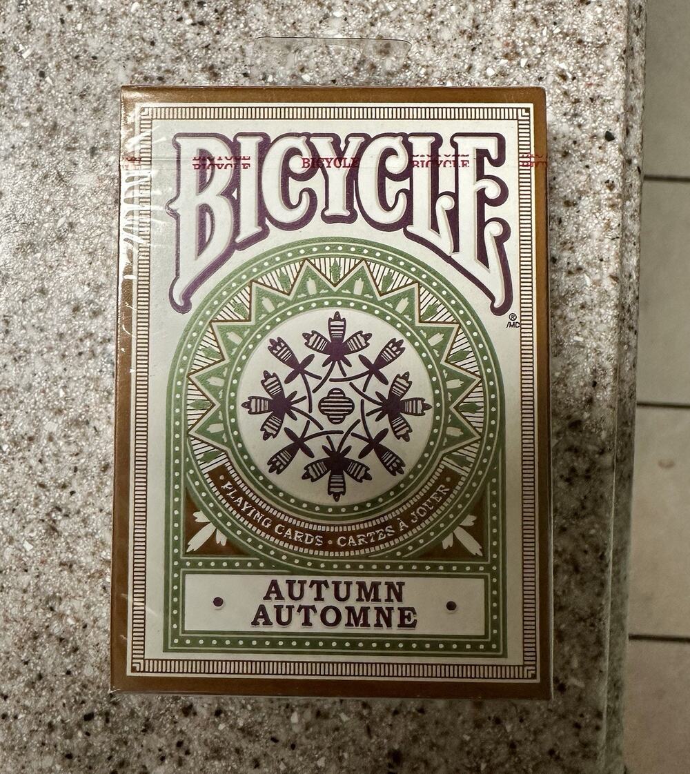 BICYCLE Autumn Green Playing Cards 2016 by The US Playing Card Co NEW/SEALED E17